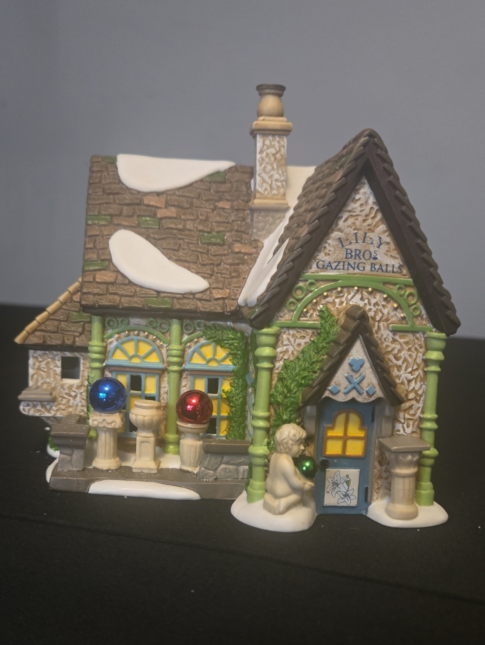 Lily Bros Gazing Balls Holiday Cottage Department 56 Dickens Village